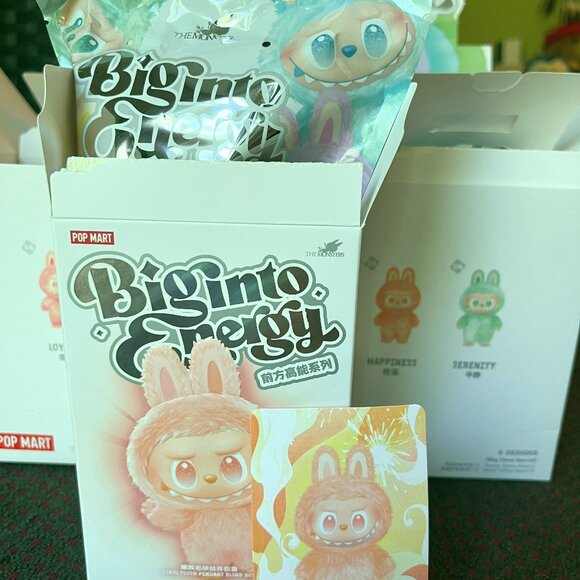 SEALED BAG Labubu Big Into Energy HAPPINESS -AUTHENTIC Pop Mart (USA Ship Fast) - Picture 3 of 3